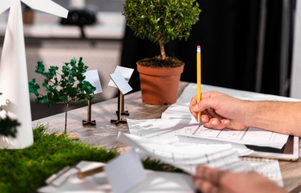 vista-lateral-hombre-que-trabaja-proyecto-energia-eolica-ecologica-planes-papel_23-2148847790